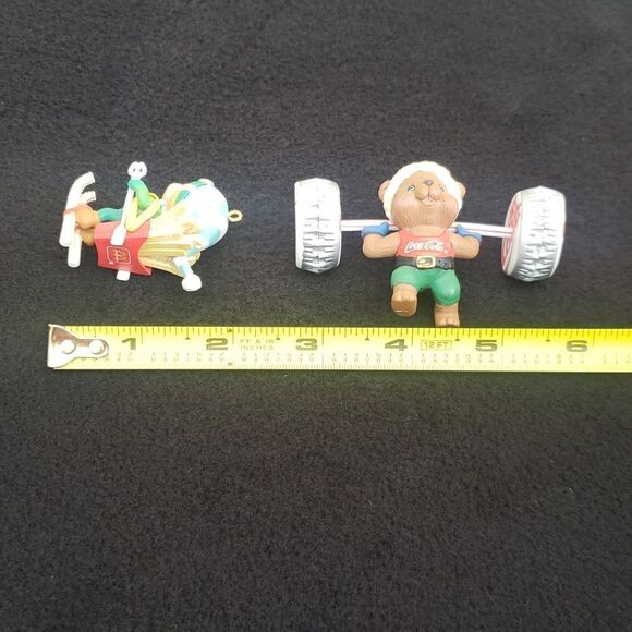 Set of 2 Vtg 1993-94 Enesco Collectors Club Charter Yr Members Only Ornaments - Picture 12 of 13